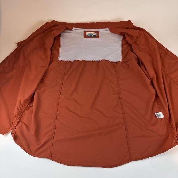 Magellan Outdoors Women's Short Sleeve Shirt - Rust (Burnt Orange) - Picture 3 of 13